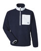 Puma Golf Men's Fleece Quarter-Zip DEEP NVY/ WH GLW OFFront