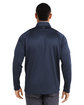 Puma Golf Men's Waffle Fleece Quarter-Zip DEEP NAVY ModelBack