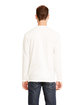 Next Level Apparel Unisex Sueded Long-Sleeve Crew WHITE ModelBack