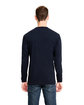 Next Level Apparel Unisex Sueded Long-Sleeve Crew MIDNIGHT NAVY ModelBack