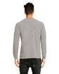 Next Level Apparel Unisex Sueded Long-Sleeve Crew DARK HTHR GRAY ModelBack