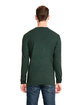 Next Level Apparel Unisex Sueded Long-Sleeve Crew HTHR FOREST GRN ModelBack