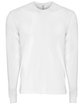 Next Level Apparel Unisex Sueded Long-Sleeve Crew WHITE OFFront