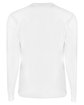 Next Level Apparel Unisex Sueded Long-Sleeve Crew WHITE OFBack