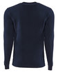 Next Level Apparel Unisex Sueded Long-Sleeve Crew MIDNIGHT NAVY OFBack