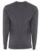 Next Level Apparel Unisex Sueded Long-Sleeve Crew HEATHER METAL OFBack