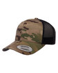 YP Classics Retro Trucker Multicam Snapback Cap MULTICAM ModelQrt