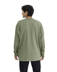 Next Level Apparel Unisex Heavyweight Cotton Long Sleeve T-Shirt LIGHT OLIVE ModelBack