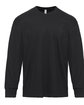 Next Level Apparel Unisex Heavyweight Cotton Long Sleeve T-Shirt BLACK OFFront