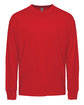 Next Level Apparel Unisex Heavyweight Cotton Long Sleeve T-Shirt RED OFFront