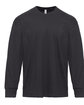 Next Level Apparel Unisex Heavyweight Cotton Long Sleeve T-Shirt GRAPHITE BLACK OFFront