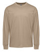 Next Level Apparel Unisex Heavyweight Cotton Long Sleeve T-Shirt TAN OFFront