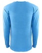 Next Level Apparel Adult Inspired Dye Long-Sleeve Crew with Pocket OCEAN OFBack