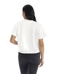 Next Level Apparel Ladies' Heavyweight Boxy T-Shirt WHITE ModelBack