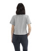 Next Level Apparel Ladies' Heavyweight Boxy T-Shirt HEATHER GRAY ModelBack