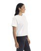 Next Level Apparel Ladies' Heavyweight Boxy T-Shirt WHITE ModelSide