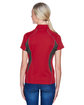 North End Ladies' Serac UTK CoolLogik Performance Zippered Polo OLYMPIC RED ModelBack