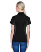 North End Ladies' Serac UTK CoolLogik Performance Zippered Polo BLACK ModelBack