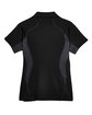 North End Ladies' Serac UTK CoolLogik Performance Zippered Polo BLACK FlatBack