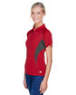 North End Ladies' Serac UTK CoolLogik Performance Zippered Polo OLYMPIC RED ModelQrt