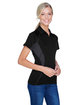 North End Ladies' Serac UTK CoolLogik Performance Zippered Polo BLACK ModelQrt