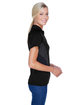 North End Ladies' Serac UTK CoolLogik Performance Zippered Polo BLACK ModelSide