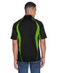 North End Men's Serac UTK cool-logik Performance Zippered Polo  ModelBack