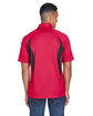 North End Men's Serac UTK cool-logik Performance Zippered Polo OLYMPIC RED ModelBack