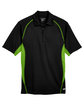 North End Men's Serac UTK cool-logik Performance Zippered Polo  FlatFront