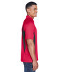 North End Men's Serac UTK cool-logik Performance Zippered Polo OLYMPIC RED ModelSide