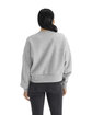 Next Level Apparel Ladies' Heavyweight Sweatshirt HEATHER GRAY ModelBack