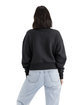 Next Level Apparel Ladies' Heavyweight Sweatshirt BLACK ModelBack