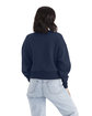 Next Level Apparel Ladies' Heavyweight Sweatshirt MIDNIGHT NAVY ModelBack