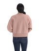 Next Level Apparel Ladies' Heavyweight Sweatshirt DESERT PINK ModelBack