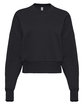 Next Level Apparel Ladies' Heavyweight Sweatshirt BLACK OFFront