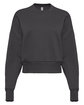 Next Level Apparel Ladies' Heavyweight Sweatshirt GRAPHITE BLACK OFFront