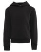 Next Level Apparel Youth Fleece Pullover Hooded Sweatshirt BLACK OFFront