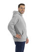 Next Level Apparel Unisex Heavyweight Pullover Hooded Sweatshirt HEATHER GRAY ModelSide