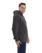 Next Level Apparel Unisex Heavyweight Pullover Hooded Sweatshirt GRAPHITE BLACK ModelSide