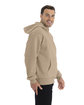 Next Level Apparel Unisex Heavyweight Pullover Hooded Sweatshirt TAN ModelSide