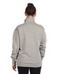 Next Level Apparel Unisex Fleece Quarter-Zip HEATHER GRAY ModelBack