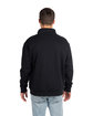 Next Level Apparel Unisex Fleece Quarter-Zip BLACK ModelBack