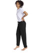 Next Level Apparel Ladies' Laguna Sueded Sweatpant BLACK ModelSide