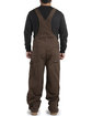 Berne Men's Acre Unlined Washed Bib Overall BARK_32 ModelBack