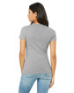 Bella + Canvas Ladies' Jersey Short-Sleeve Deep V-Neck T-Shirt ATHLETIC HEATHER ModelBack