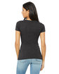 Bella + Canvas Ladies' Jersey Short-Sleeve Deep V-Neck T-Shirt DARK GRY HEATHER ModelBack