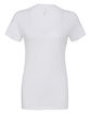 Bella + Canvas Ladies' Jersey Short-Sleeve Deep V-Neck T-Shirt WHITE OFFront