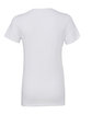 Bella + Canvas Ladies' Jersey Short-Sleeve Deep V-Neck T-Shirt WHITE OFBack