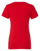 Bella + Canvas Ladies' Jersey Short-Sleeve Deep V-Neck T-Shirt RED OFBack