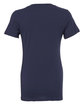 Bella + Canvas Ladies' Jersey Short-Sleeve Deep V-Neck T-Shirt NAVY OFBack